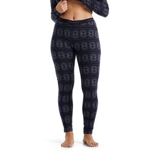 Icebreaker Dark Blue Patterned Leggings